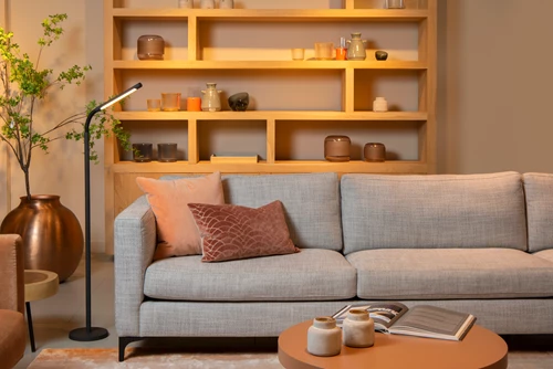 Lucide GILLY - Oplaadbare Leeslamp - Accu/Batterij - LED Dimb. - 1x6W 2700K - Zwart - sfeer 2